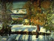 George Wesley Bellows Strabe im Winter USA oil painting artist